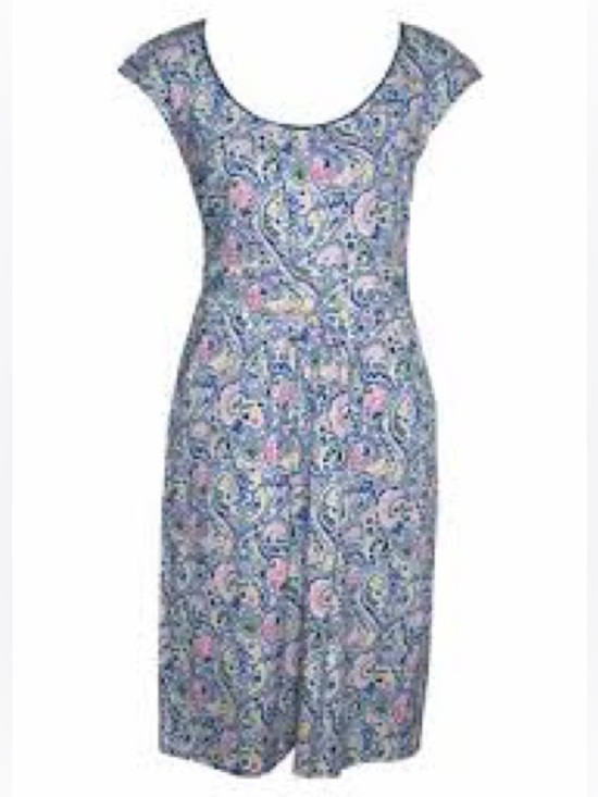 Boden Dresses & Skirts - Boden Margot Jersey Paisley Floral Cap Sleeve Dress Pockets US 4 UK 8